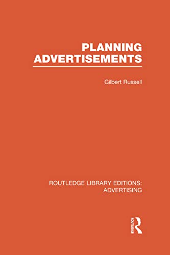 9780415817998: Planning Advertisements (RLE Advertising)