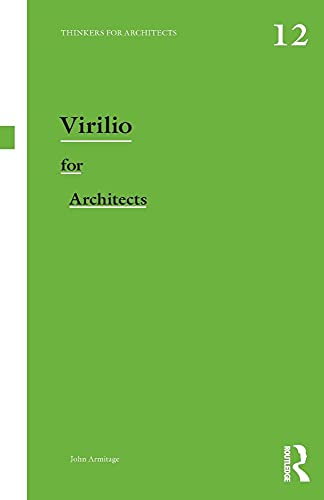 Beispielbild fr Virilio for Architects zum Verkauf von Blackwell's