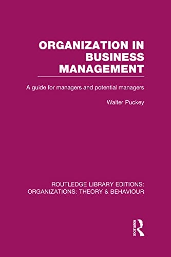 Stock image for Organization in Business Management for sale by Blackwell's