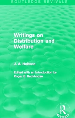 Imagen de archivo de Writings on Distribution and Welfare (Routledge Revivals) a la venta por Chiron Media
