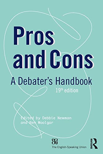 Stock image for Pros and Cons (Pros and Cons: A Debaters Handbook) for sale by Chiron Media