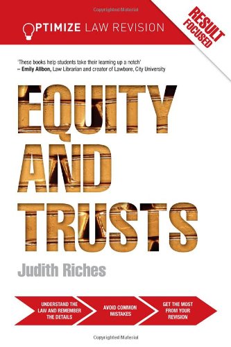 Stock image for Optimize Equity and Trusts (Volume 1) for sale by GF Books, Inc.