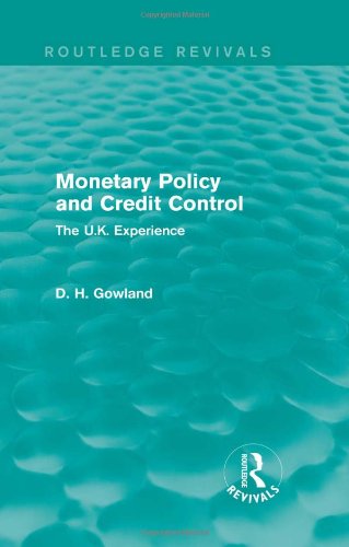 Stock image for Monetary Policy and Credit Control for sale by Blackwell's