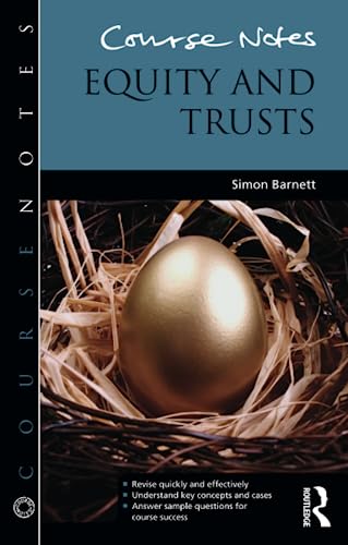 Stock image for Course Notes: Equity and Trusts for sale by Chiron Media