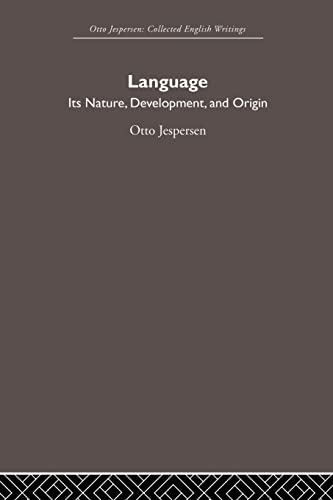 Language (Otto Jespersen) (9780415845564) by Jespersen, Otto