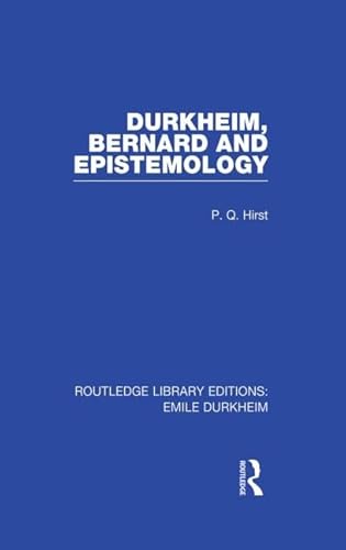 Stock image for Durkheim, Bernard and Epistemology for sale by Blackwell's