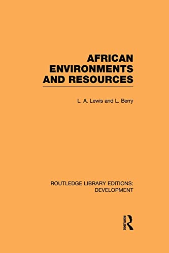 African Environments and Resources (9780415852548) by Lewis, L. A.