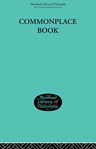 9780415852883: Commonplace Book: 1919-1953 (Muirhead Library of Philosophy, 16)