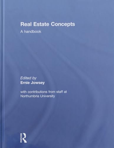 Beispielbild fr Real Estate Concepts: A Handbook zum Verkauf von Chiron Media