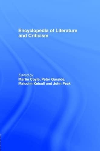 Stock image for Encyclopedia of Literature and Criticism (Routledge Companion Encyclopedias) for sale by Chiron Media