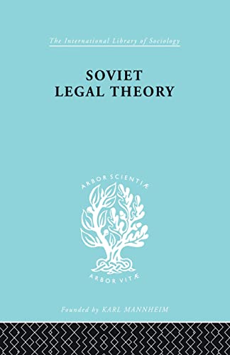 Imagen de archivo de Soviet Legal Theory (International Library of Sociology) a la venta por Chiron Media