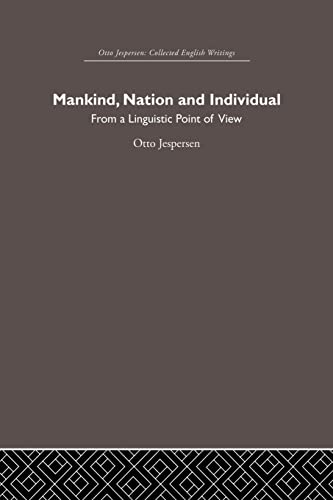 Beispielbild fr Mankind, Nation and Individual zum Verkauf von Blackwell's