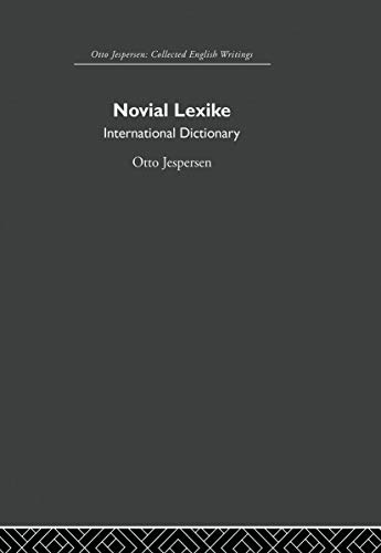 9780415864640: Novial Lexike