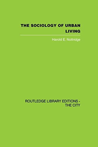 Beispielbild fr The Sociology of Urban Living zum Verkauf von Blackwell's