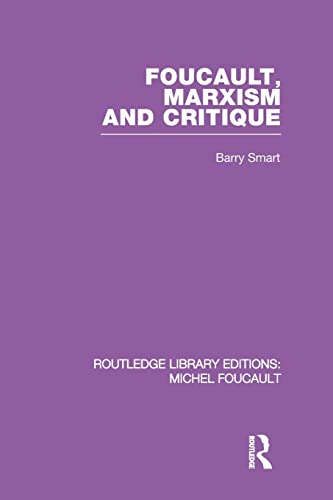 Beispielbild fr Foucault, Marxism and Critique zum Verkauf von Blackwell's