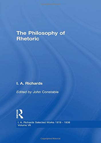 Beispielbild fr The Philosophy of Rhetoric V7 zum Verkauf von Blackwell's