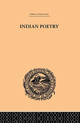 Imagen de archivo de Indian Poetry a la venta por Chiron Media