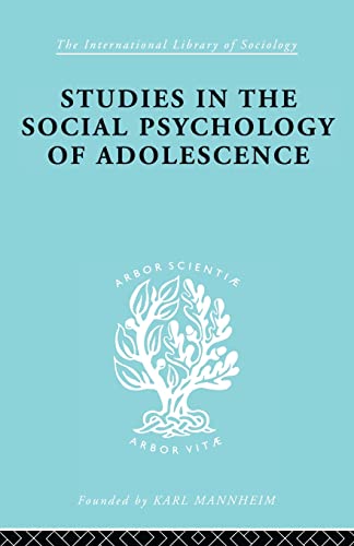 Imagen de archivo de Studies in the Social Psychology of Adolescence a la venta por Blackwell's