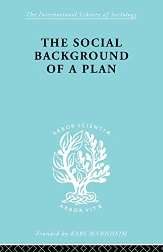 Beispielbild fr The Social Background of a Plan: A Study of Middlesbrough zum Verkauf von Blackwell's