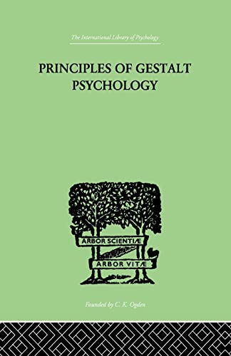 Beispielbild fr Principles Of Gestalt Psychology zum Verkauf von Blackwell's
