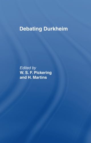 Beispielbild fr Debating Durkheim zum Verkauf von Blackwell's