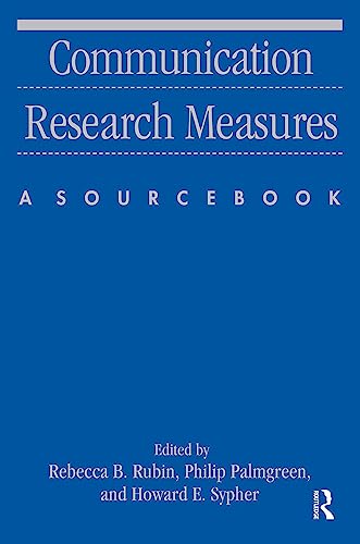 Stock image for Communication Research Measures (Routledge Communication Series) for sale by Pink Casa Antiques