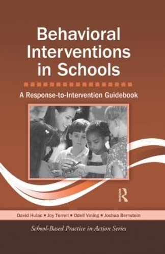 Beispielbild fr Behavioral Interventions in Schools zum Verkauf von Blackwell's