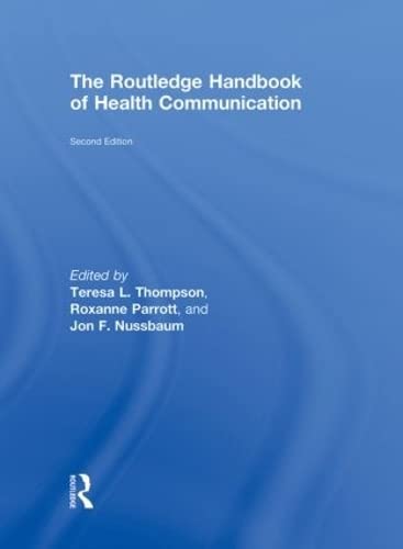 9780415883146: The Routledge Handbook of Health Communication (Routledge Communication Series)