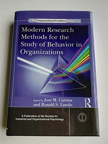 Beispielbild fr Modern Research Methods for the Study of Behavior in Organizations (SIOP Organizational Frontiers Series) zum Verkauf von Phatpocket Limited