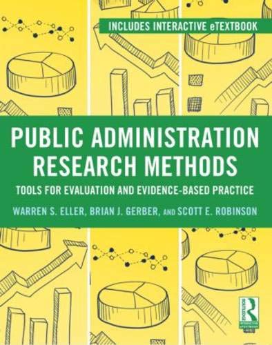 Beispielbild fr Public Administration Research Methods: Tools for Evaluation and Evidence-Based Practice zum Verkauf von HPB-Red