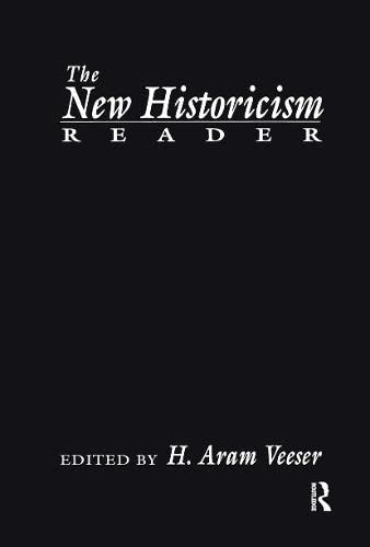 The New Historicism (9780415900690) by H. Aram Veeser