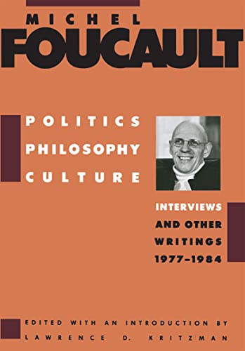 Beispielbild für Politics, Philosophy, Culture: Interviews and Other Writings, 1977-1984 zum Verkauf von WorldofBooks