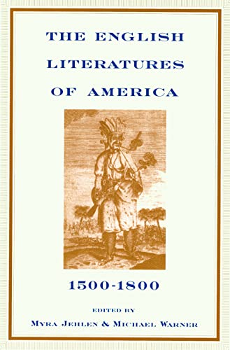 Beispielbild fr The English Literatures of America: 1500-1800 (Series; 10) zum Verkauf von SecondSale