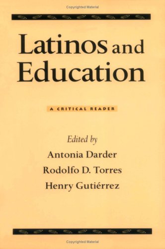 Imagen de archivo de Latinos and Education: A Critical Reader a la venta por ThriftBooks-Dallas
