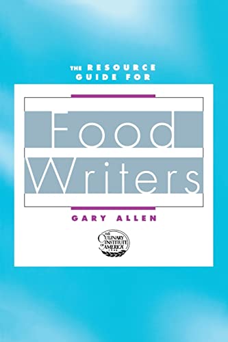 Imagen de archivo de Resource Guide for Food Writers a la venta por Chiron Media