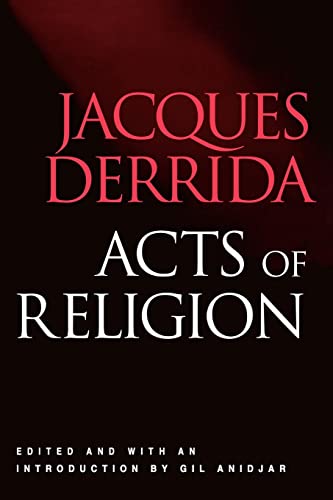 Stock image for Acts of Religion: Jacques Derrida for sale by WorldofBooks