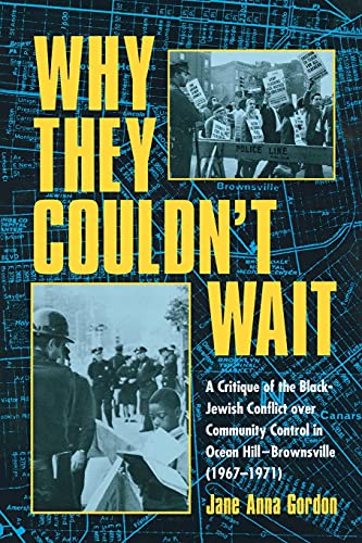 Stock image for Why They Couldn't Wait: A Critique of the Black-Jewish Conflict Over Community Control in Ocean-Hill Brownsville, 1967-1971 for sale by Blackwell's