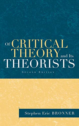 Imagen de archivo de Of Critical Theory and Its Theorists a la venta por Chiron Media