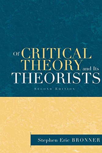 Imagen de archivo de Of Critical Theory and Its Theorists a la venta por Blackwell's