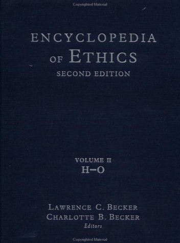 Beispielbild fr Encyclopedia of Ethics: Second Edition: Volume II: H-O zum Verkauf von HPB-Red