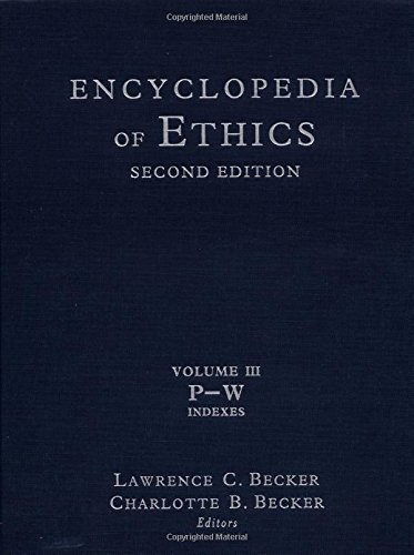 Beispielbild fr Encyclopedia of Ethics: Second Edition: Volume III: zum Verkauf von HPB-Red