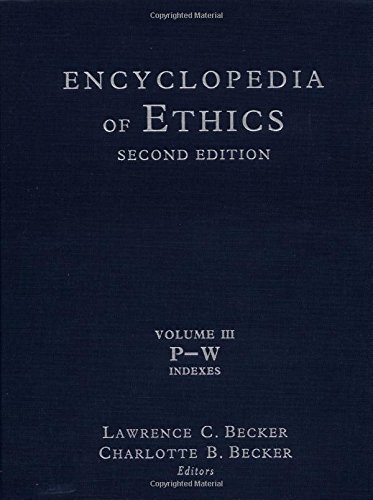 Stock image for Encyclopedia of Ethics: Second Edition: Volume III: for sale by HPB-Red