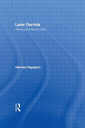 Imagen de archivo de Later Derrida: Reading the Recent Work a la venta por Books From California