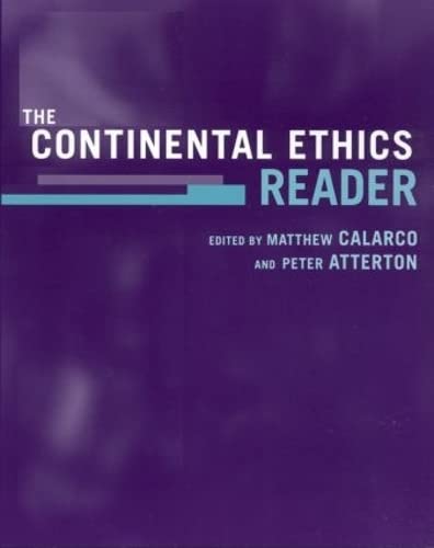 Imagen de archivo de The Continental Ethics Reader a la venta por Blackwell's