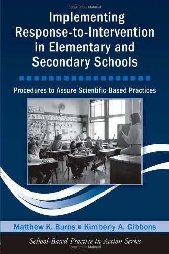 Beispielbild fr Implementing Response-to-Intervention in Elementary and Secondary Schools : Procedures to Assure Scientific-Based Practices zum Verkauf von Better World Books