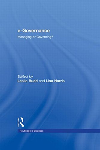 Imagen de archivo de e-Governance: Managing or Governing? (Routledge eBusiness) a la venta por Chiron Media