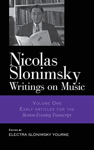 Stock image for 1: Nicolas Slonimsky: Writings on Music: Early Writings for sale by Chiron Media