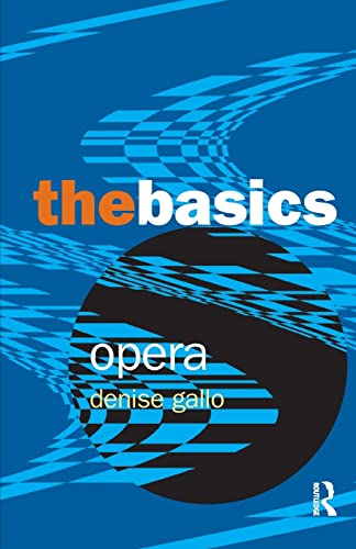 Imagen de archivo de Opera: The Basics a la venta por Chiron Media