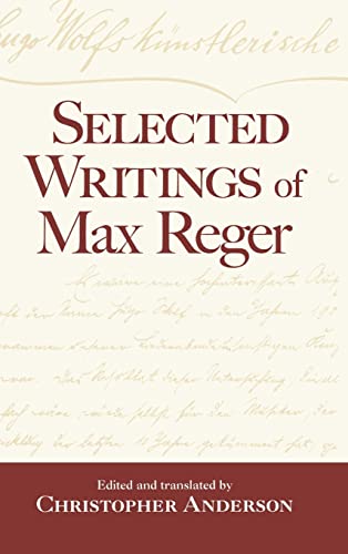 9780415973823: Selected Writings Of Max Reger