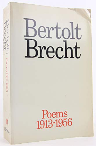 Poems, 1913-1956 (9780416000917) by Brecht, Bertolt; Manheim, Ralph; Willett, John; Fried, Erich